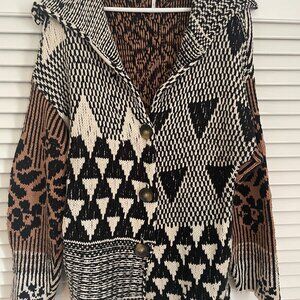 Free People Tate Cardi multi color size Small